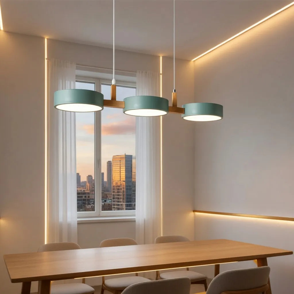 Aeris Cylindrical Multi-Light Pendant Light