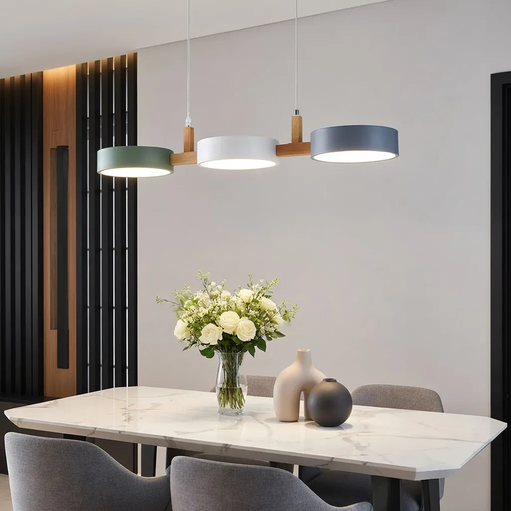 Aeris Cylindrical Multi-Light Pendant Light