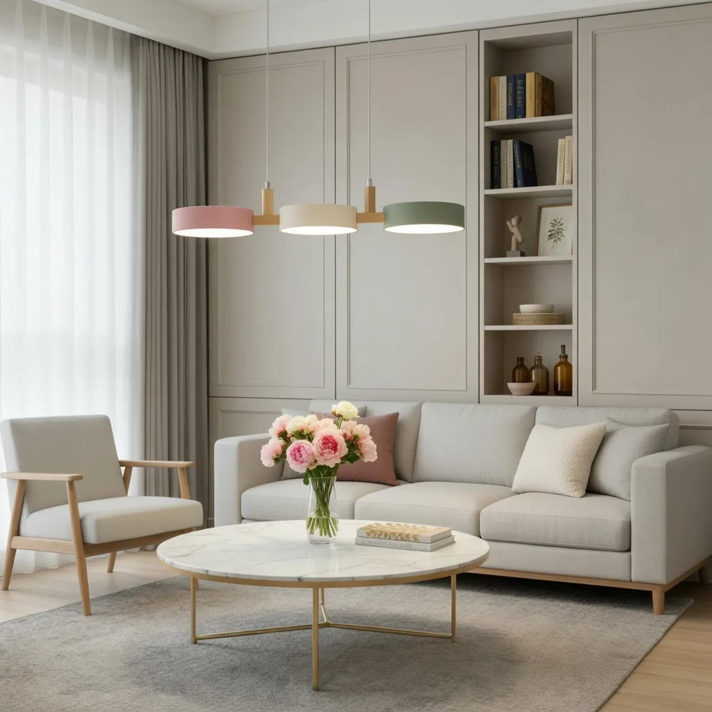 Aeris Cylindrical Multi-Light Pendant Light