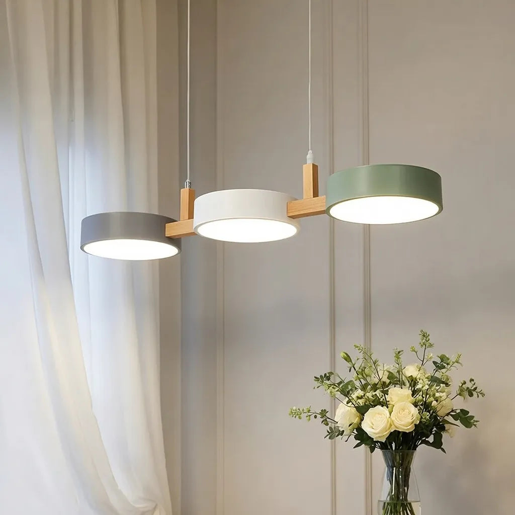 Aeris Cylindrical Multi-Light Pendant Light