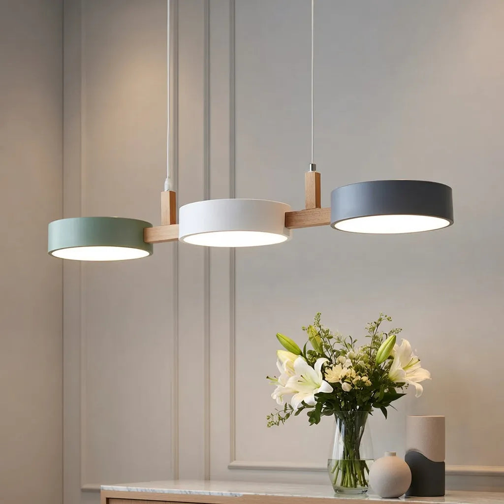 Aeris Cylindrical Multi-Light Pendant Light