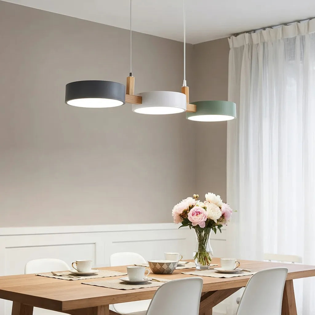 Aeris Cylindrical Multi-Light Pendant Light