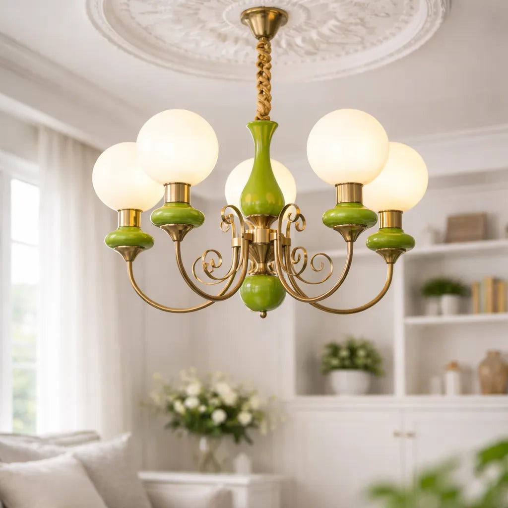 Architectural Onyx Stone Chandelier Lighting Fixture