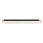 Arden Oval LED Flush Mount Ceiling Light with Wood Frame