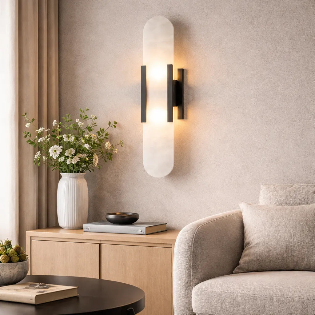 Alabaster Linear Wall Sconce