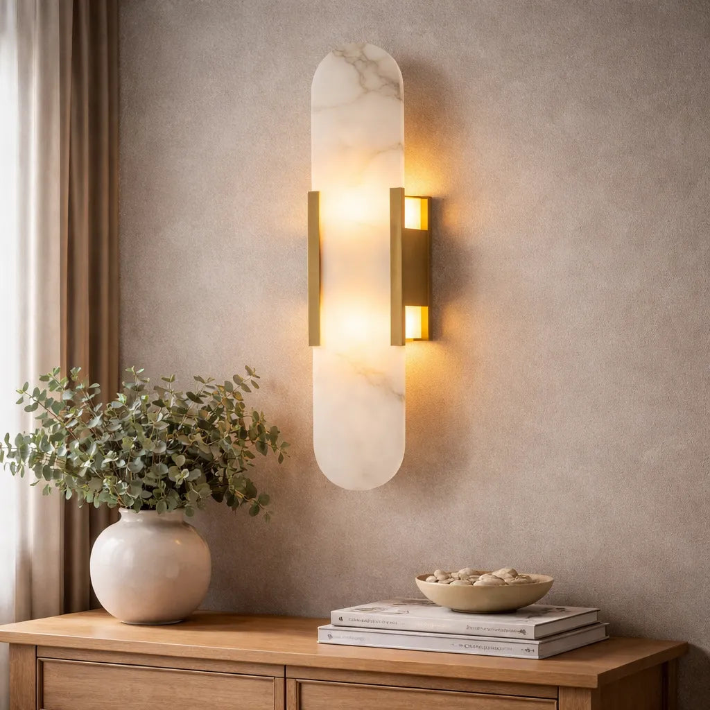 Alabaster Linear Wall Sconce