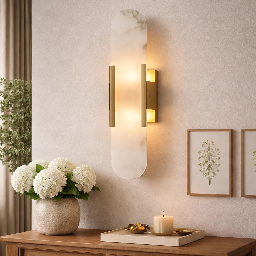 Alabaster Linear Wall Sconce