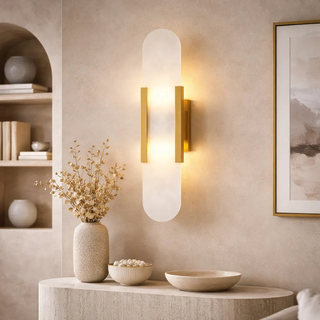 Alabaster Linear Wall Sconce