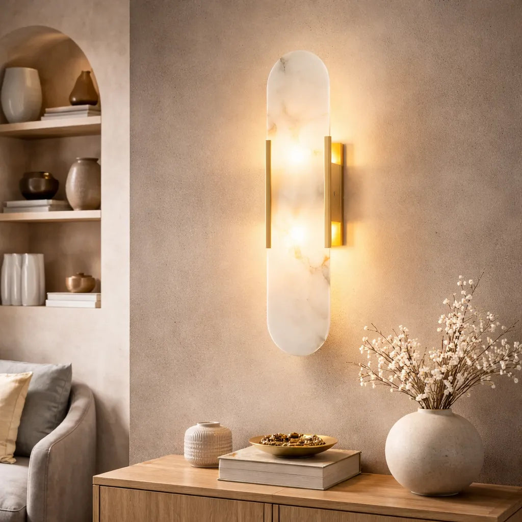 Alabaster Linear Wall Sconce