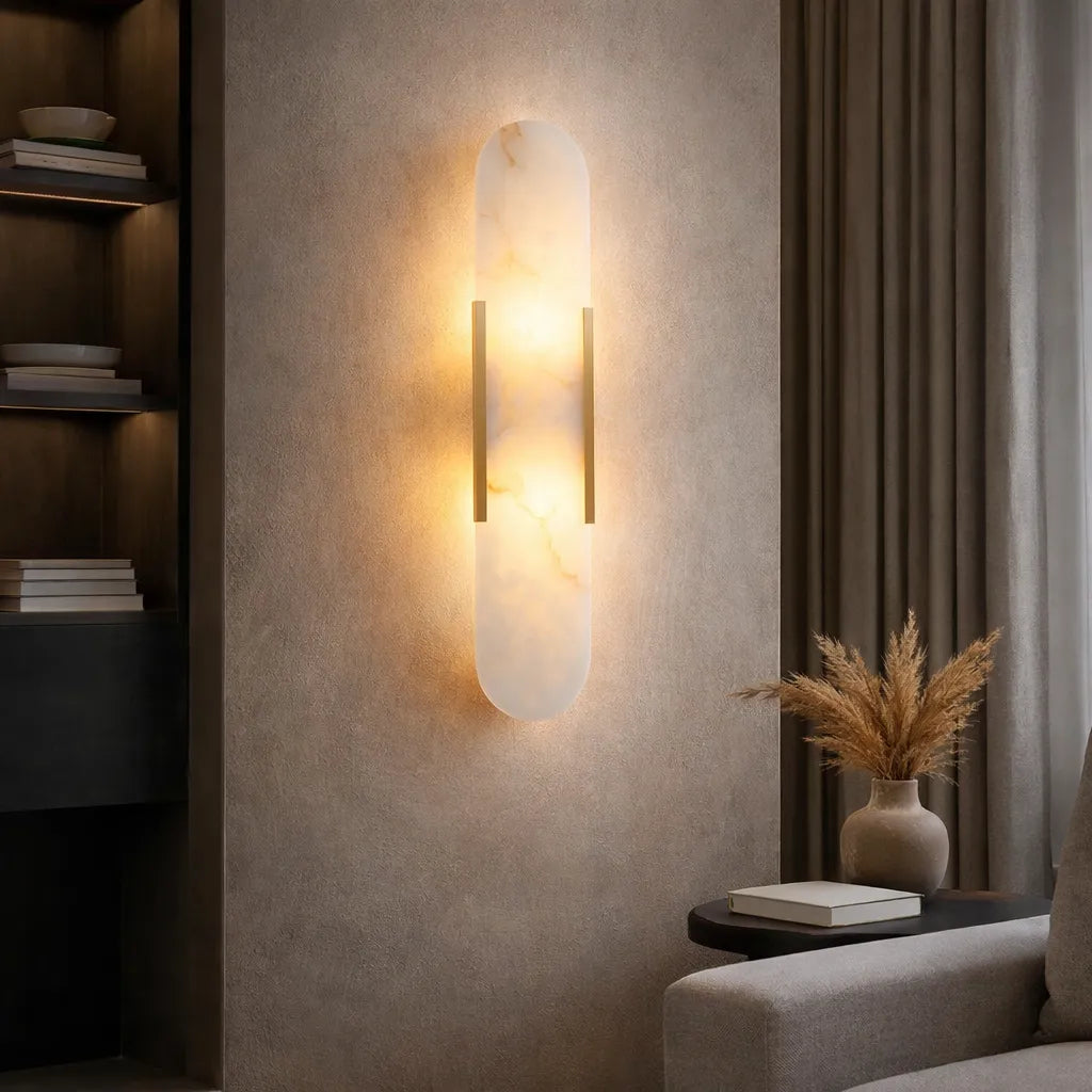 Alabaster Linear Wall Sconce