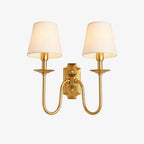 Aurelia Double Arm Brass Wall Sconce