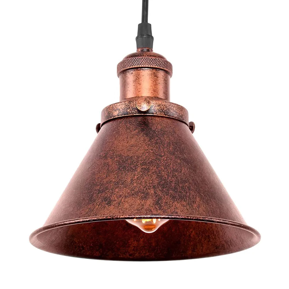 Bravon Rustic Copper Pendant Light