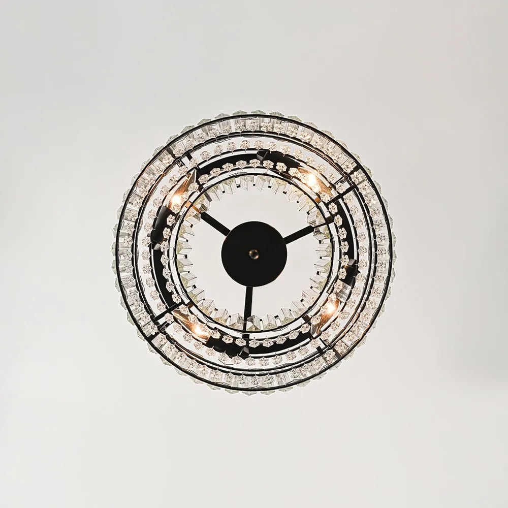 Calvera Crystal Detail Drum Ceiling Light