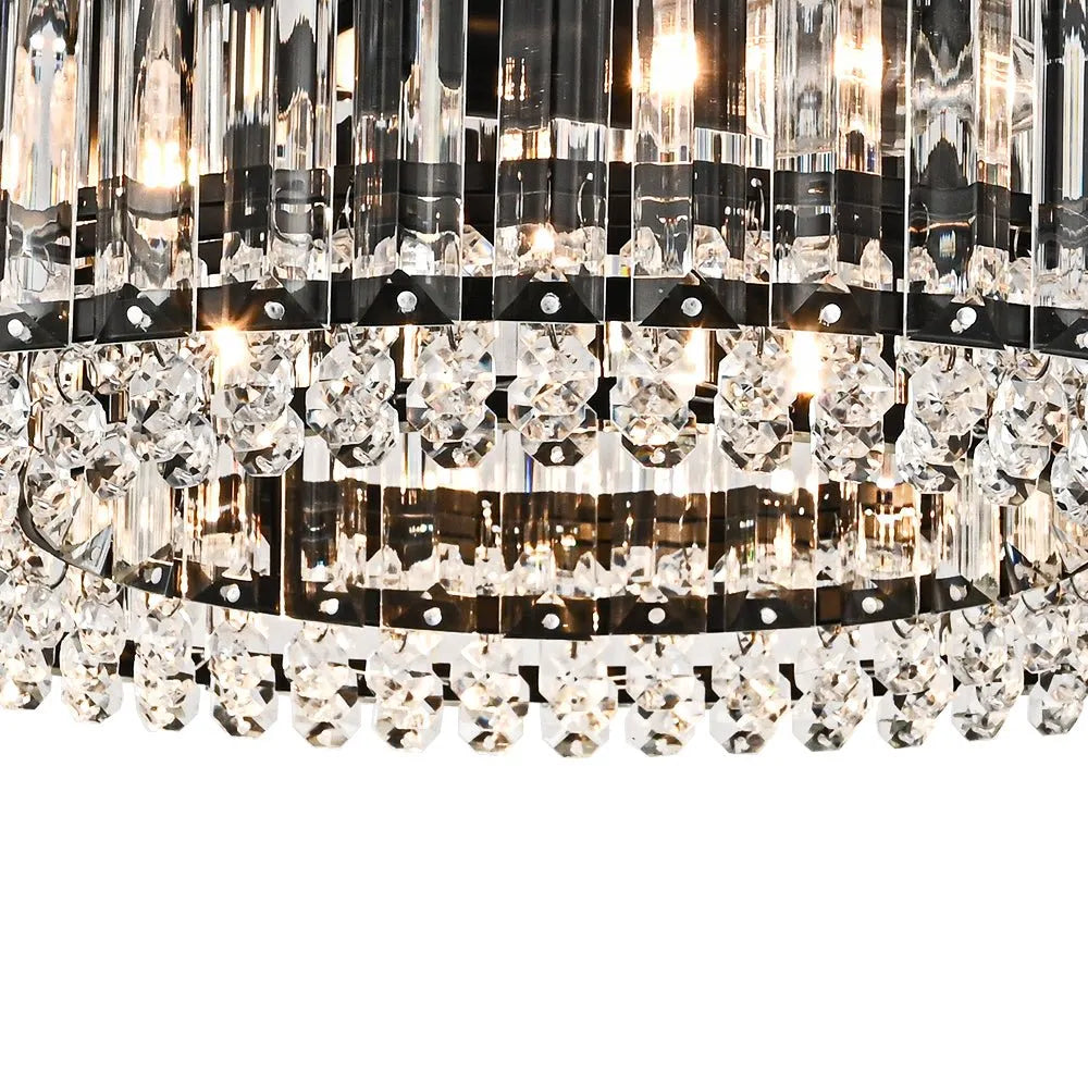 Calvera Crystal Detail Drum Ceiling Light