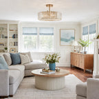 Calvera Crystal Detail Drum Ceiling Light