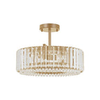 Calvera Crystal Detail Drum Ceiling Light