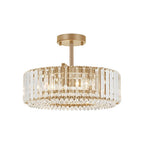 Calvera Crystal Detail Drum Ceiling Light