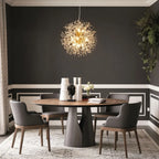 Cavelle Structured Crystal Burst Chandelier Light