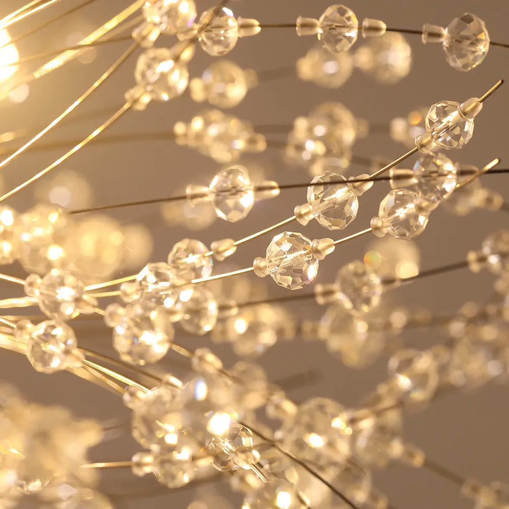 Cavelle Structured Crystal Burst Chandelier Light
