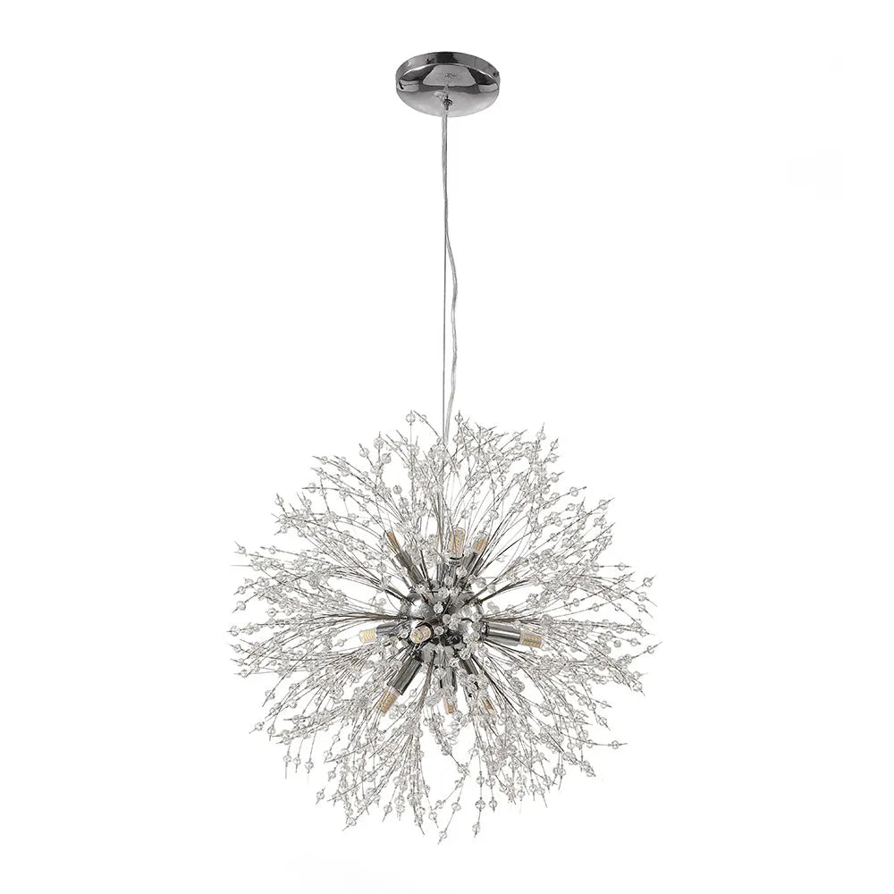 Cavelle Structured Crystal Burst Chandelier Light