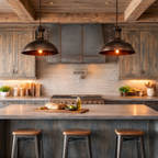 Cavira Aged Steel Dome Pendant Light