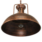 Cavira Aged Steel Dome Pendant Light