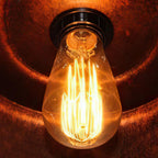 Cavira Aged Steel Dome Pendant Light