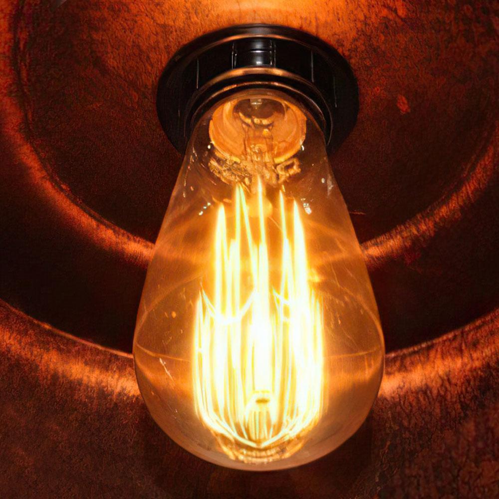 Cavira Aged Steel Dome Pendant Light