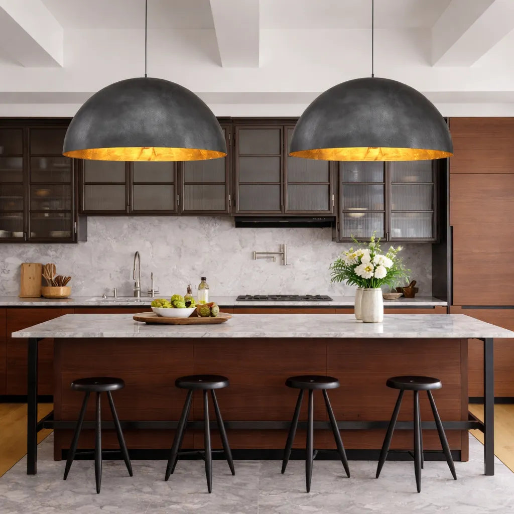 Cavora Industrial Oversized Dome Pendant Light