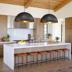 Cavora Industrial Oversized Dome Pendant Light