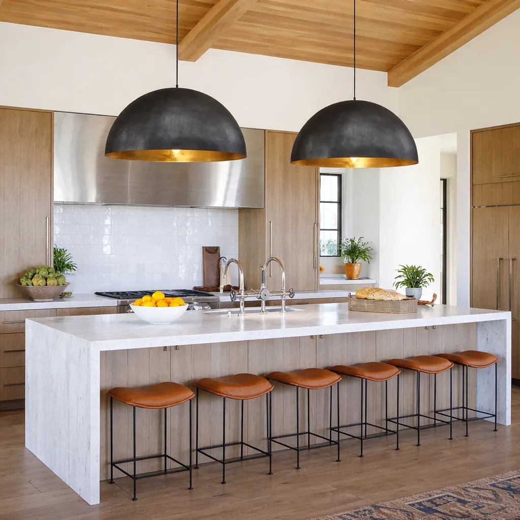 Cavora Industrial Oversized Dome Pendant Light