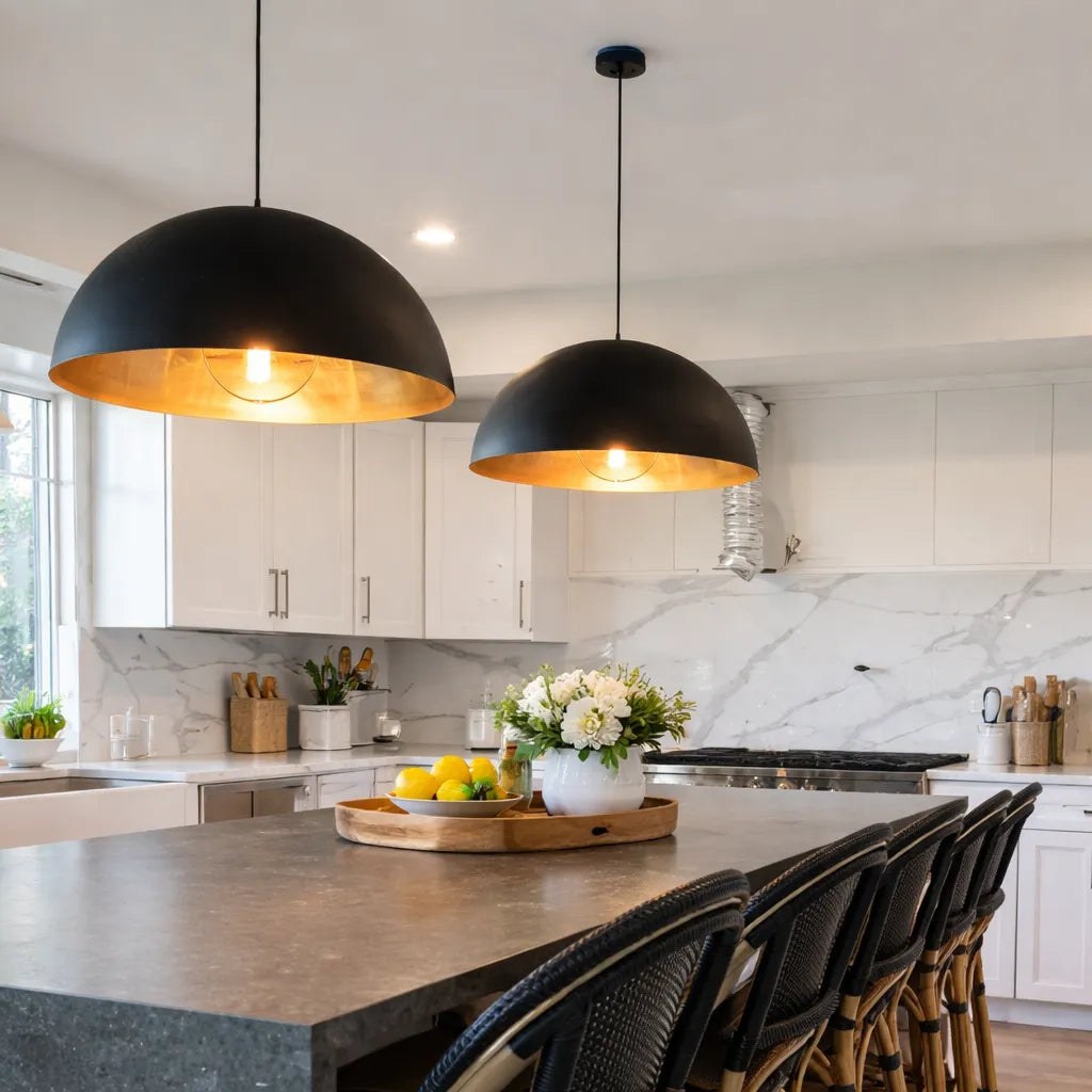 Cavora Industrial Oversized Dome Pendant Light
