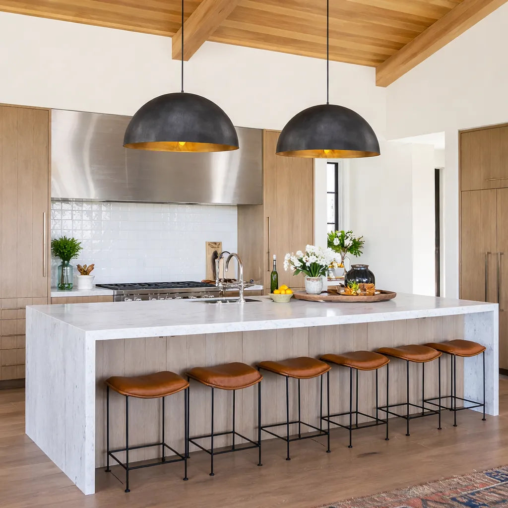 Cavora Industrial Oversized Dome Pendant Light