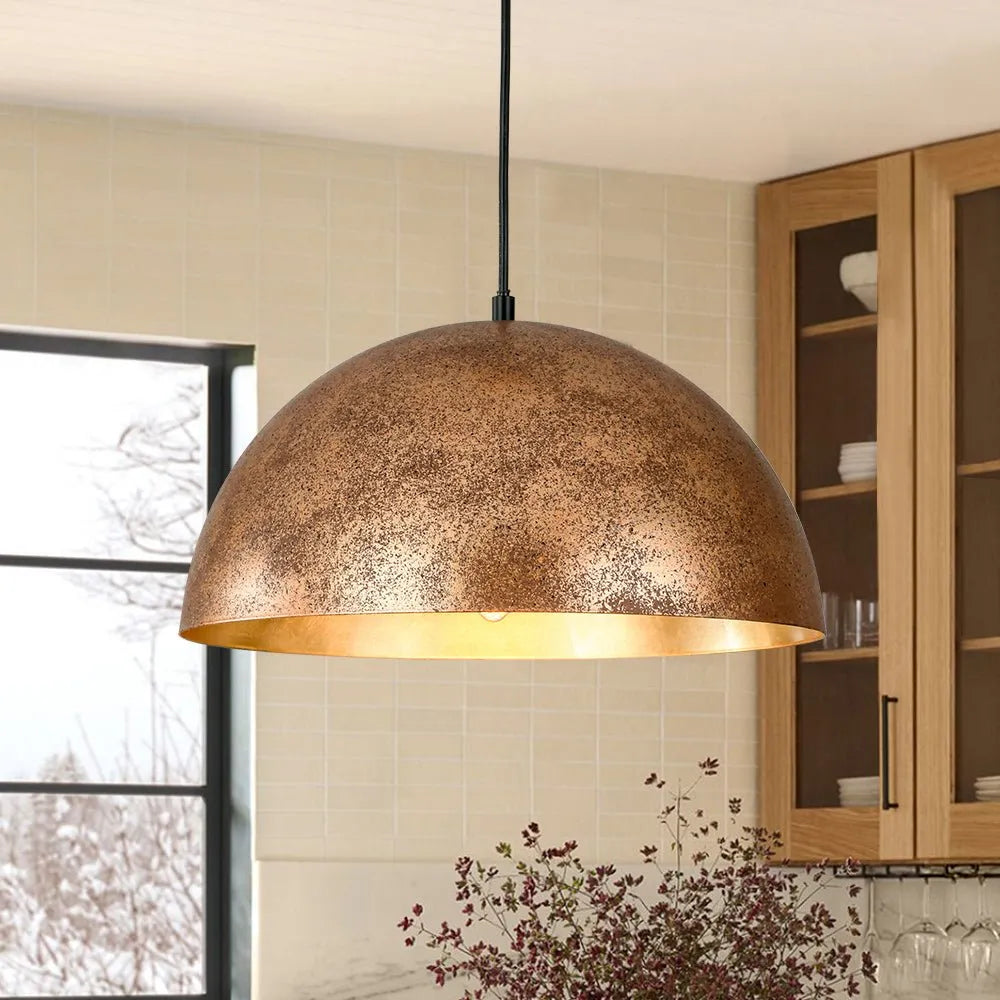 Cavora Industrial Oversized Dome Pendant Light