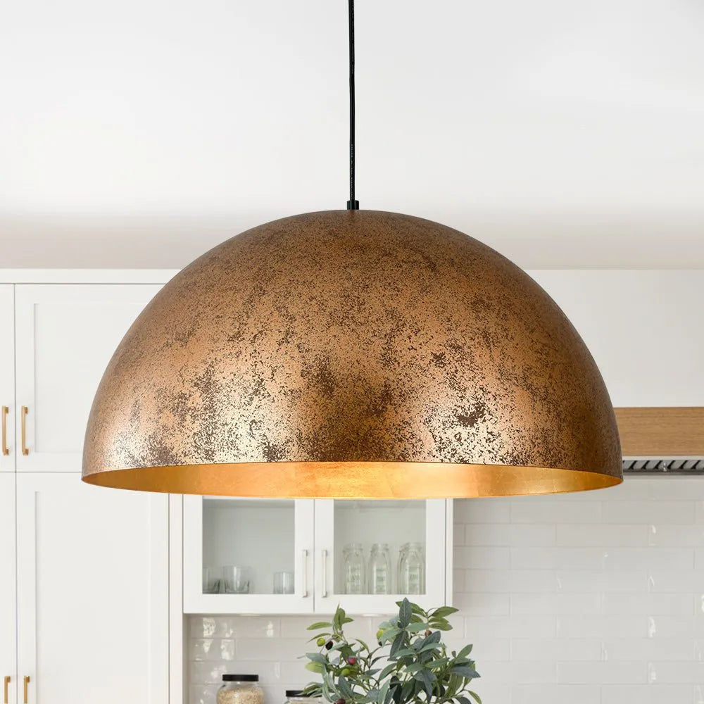Cavora Industrial Oversized Dome Pendant Light