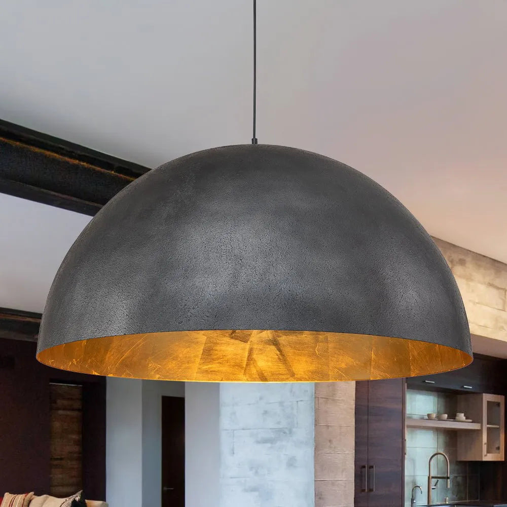 Cavora Industrial Oversized Dome Pendant Light