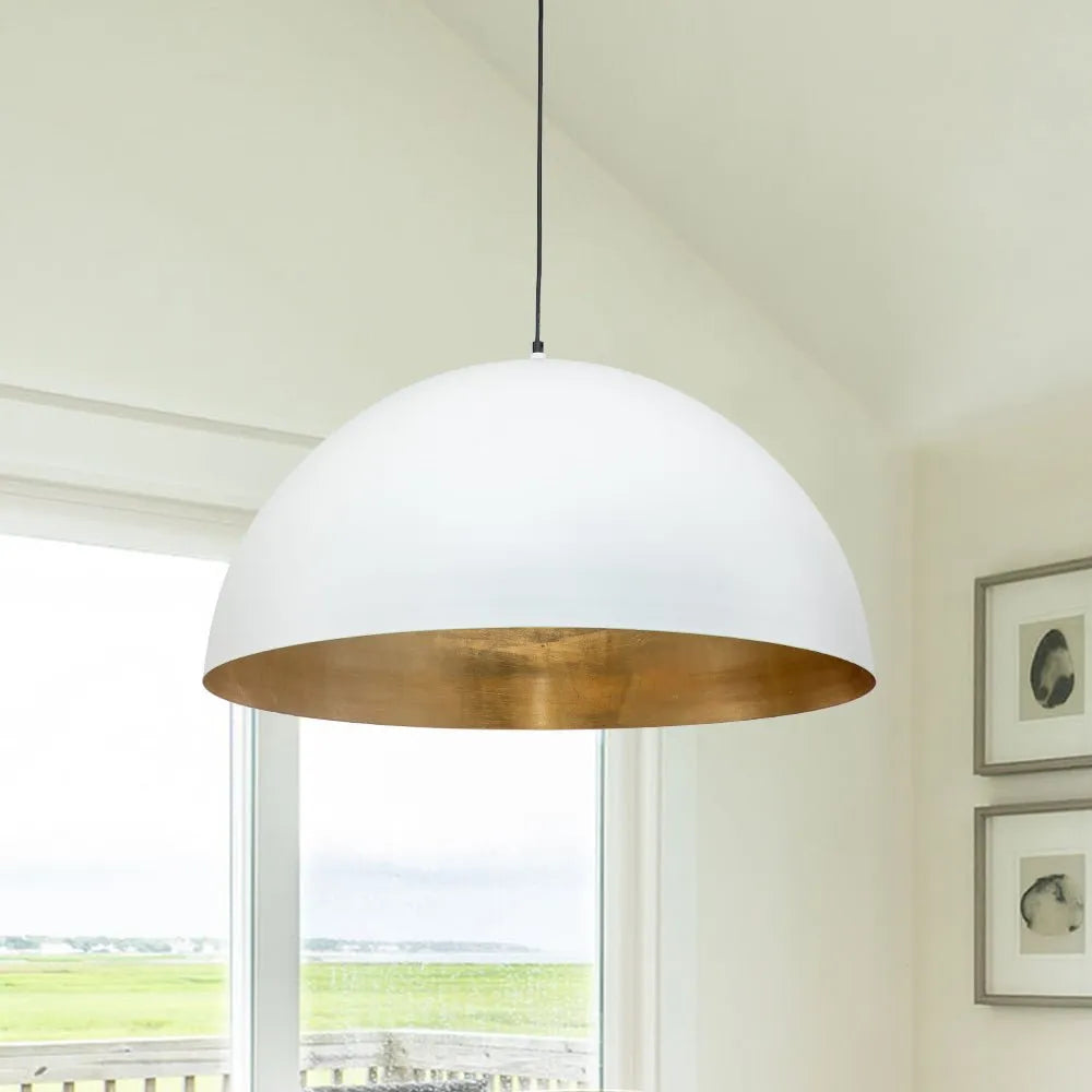 Cavora Industrial Oversized Dome Pendant Light
