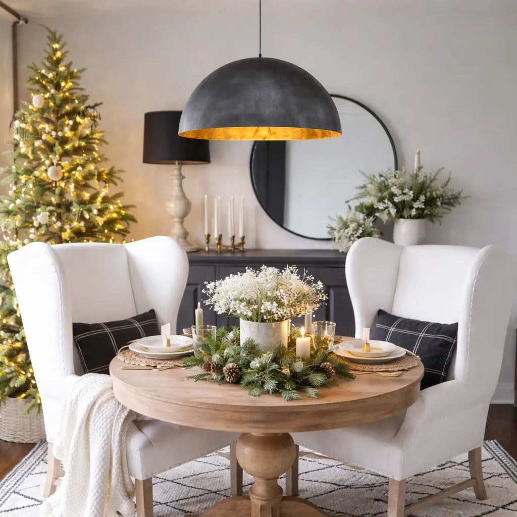 Cavora Industrial Oversized Dome Pendant Light