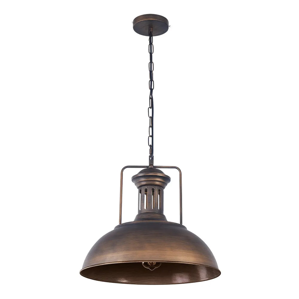 Industrial Metal Dome Pendant Light