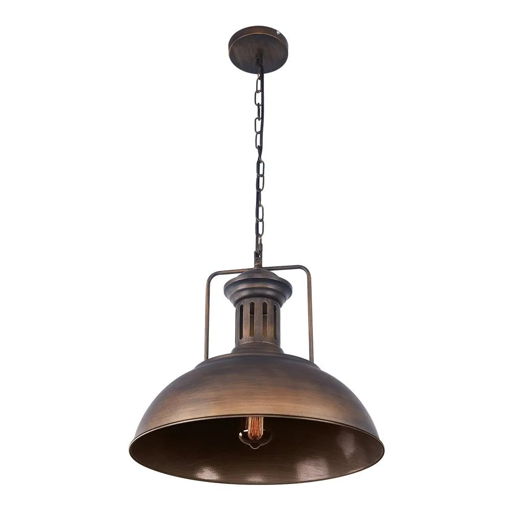 Industrial Metal Dome Pendant Light
