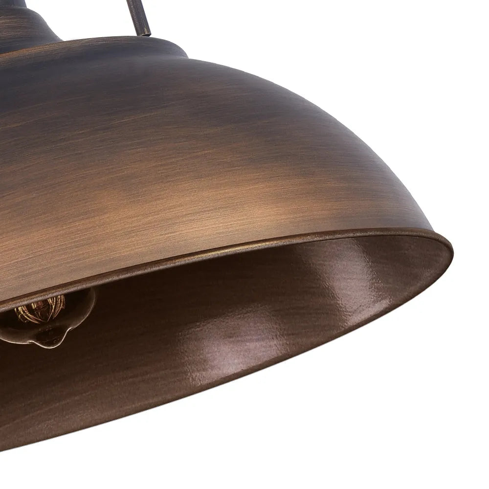 Industrial Metal Dome Pendant Light