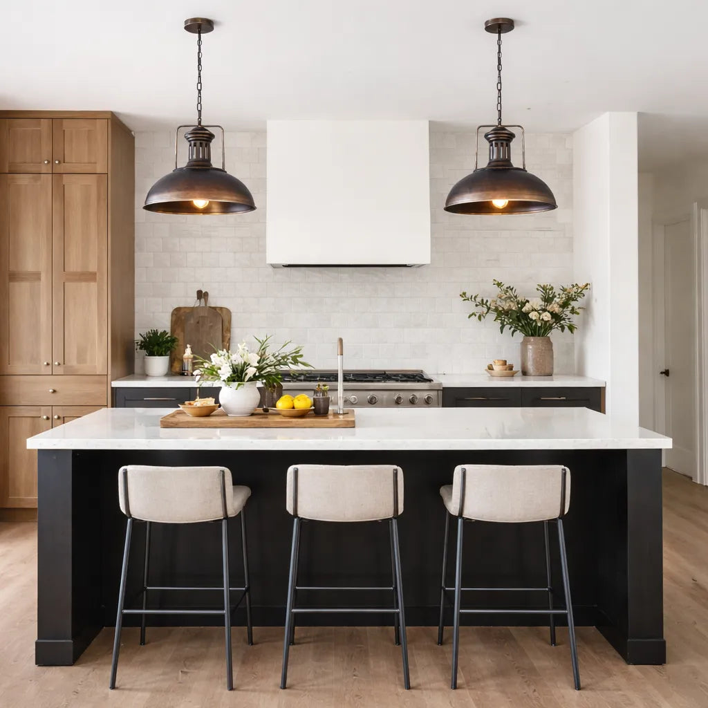 Eira Industrial Metal Dome Pendant Light