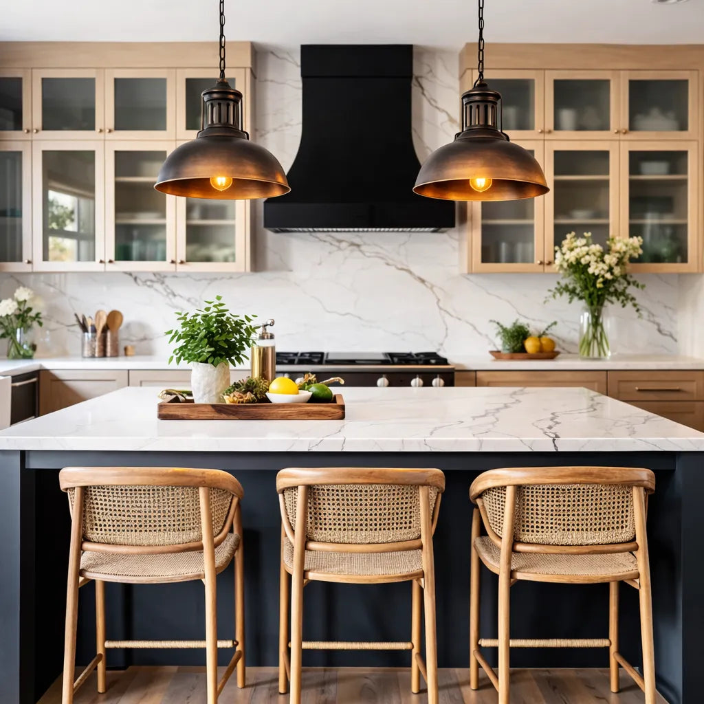 Eira Industrial Metal Dome Pendant Light