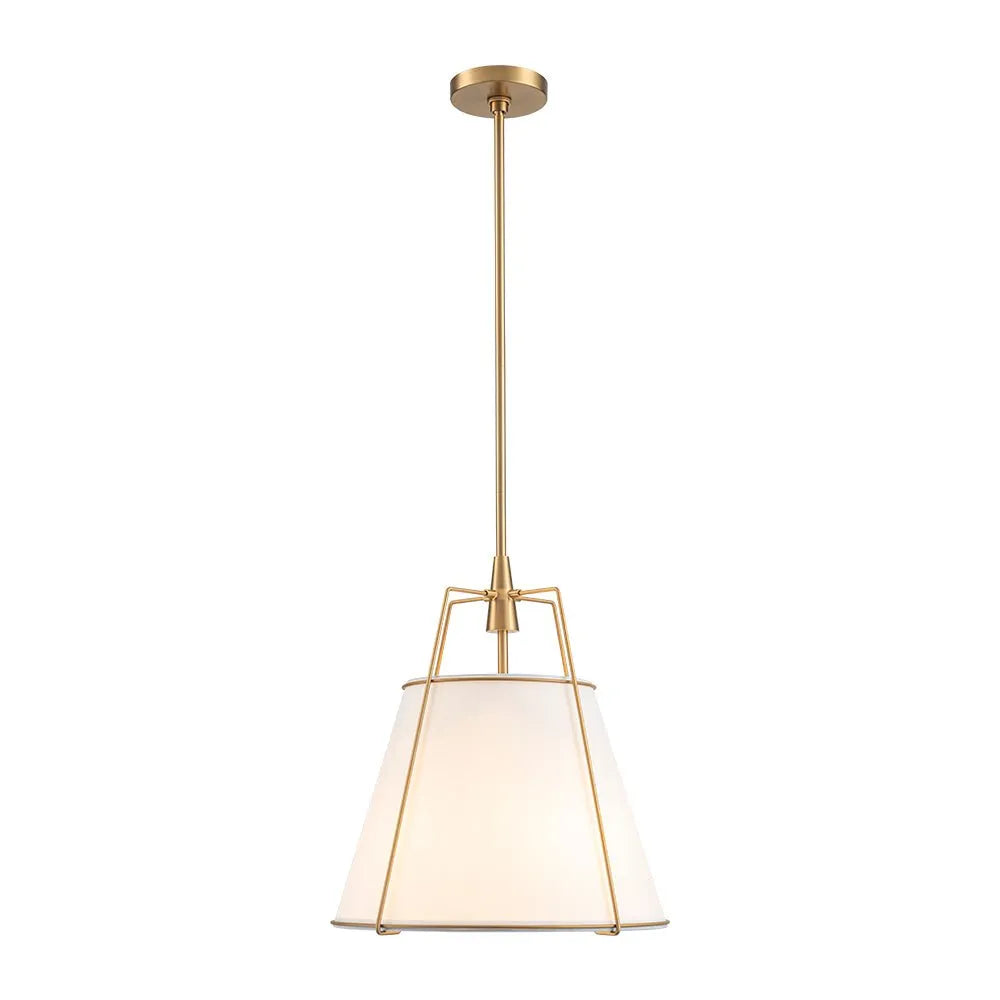 Elaro Linen Cone Pendant Chandelier Light