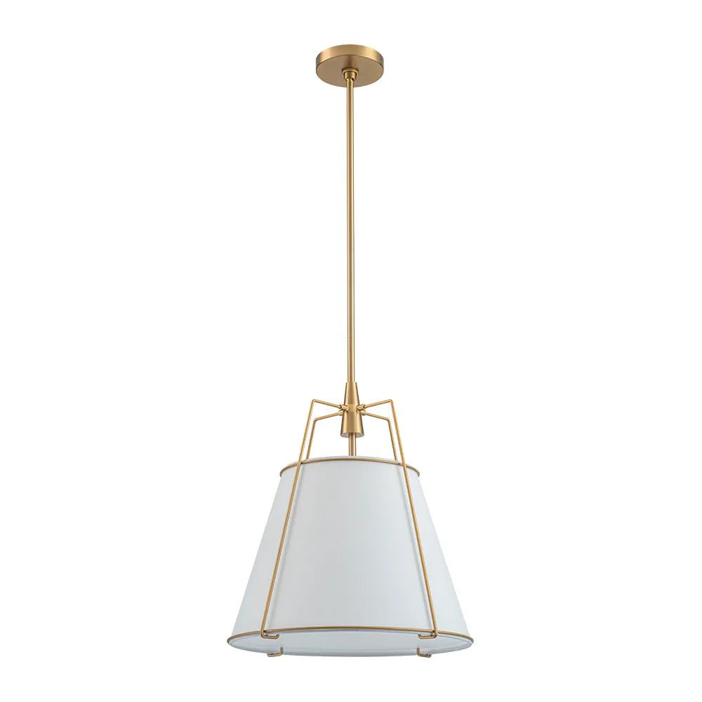 Elaro Linen Cone Pendant Chandelier Light