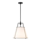 Elaro Linen Cone Pendant Chandelier Light