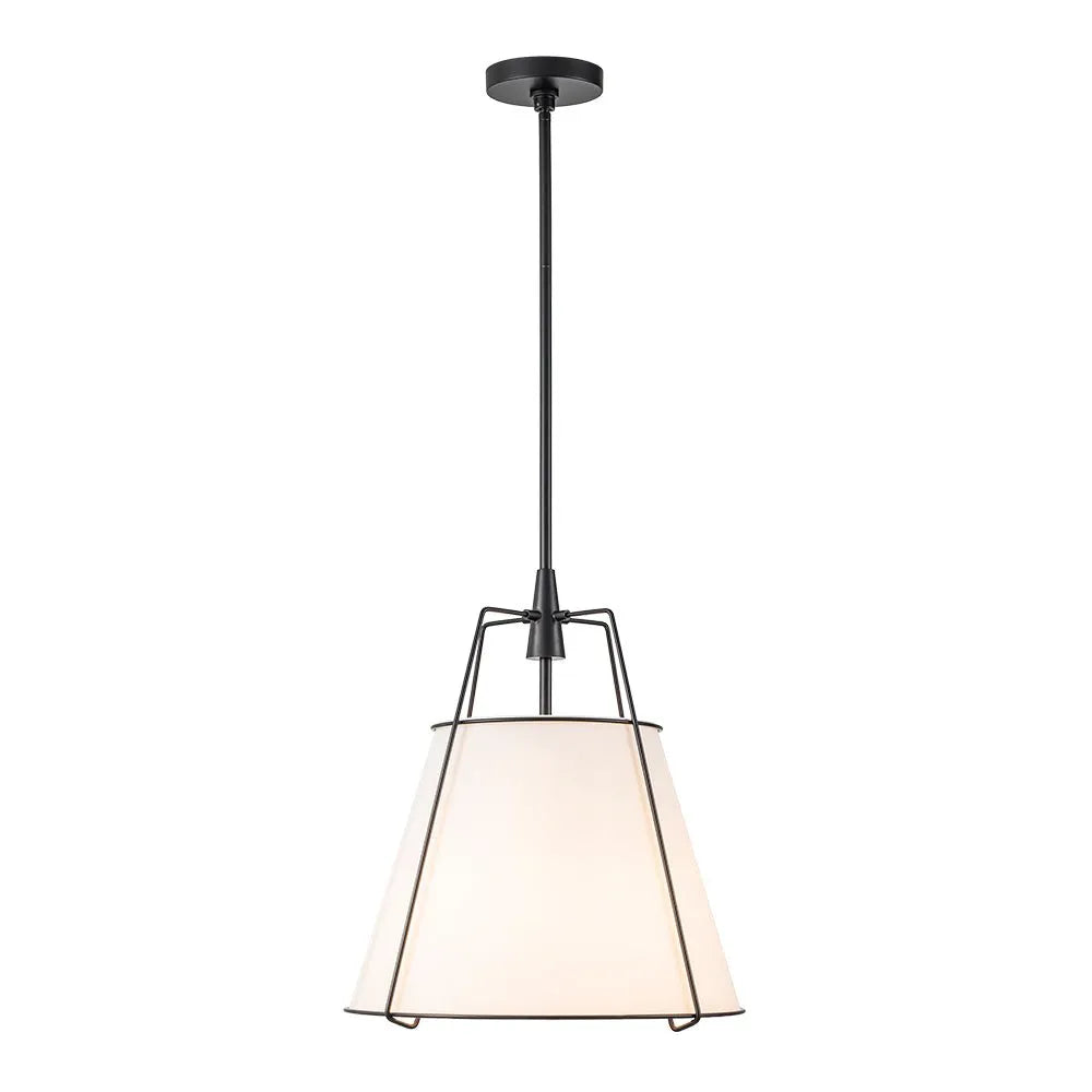 Elaro Linen Cone Pendant Chandelier Light