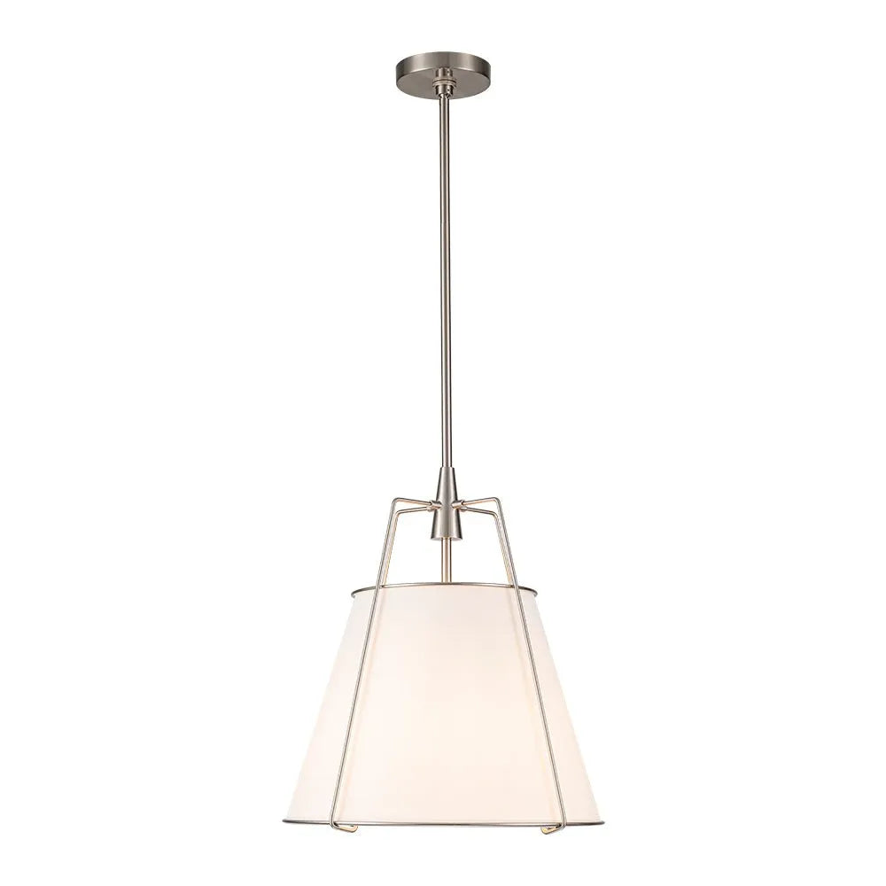 Elaro Linen Cone Pendant Chandelier Light