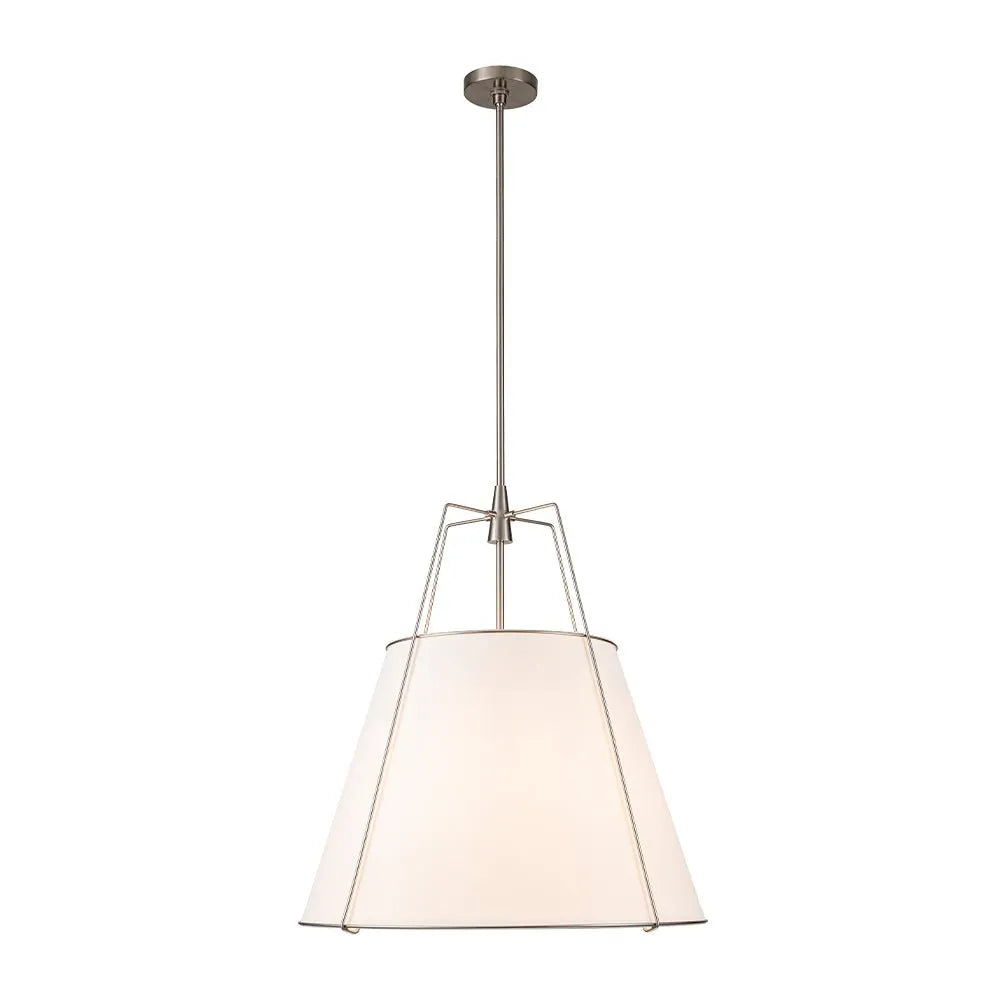 Elaro Linen Cone Pendant Chandelier Light