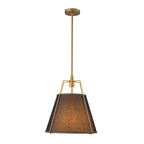 Elaro Linen Cone Pendant Chandelier Light